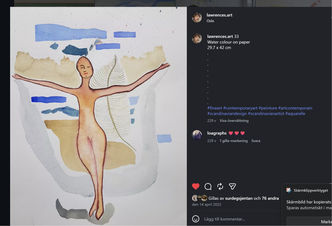 33 — watercolour on paper, by Lawrence Grau Sundström